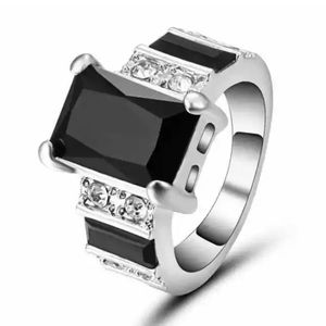 New! Black Sapphire Fashion Ring! Size 9